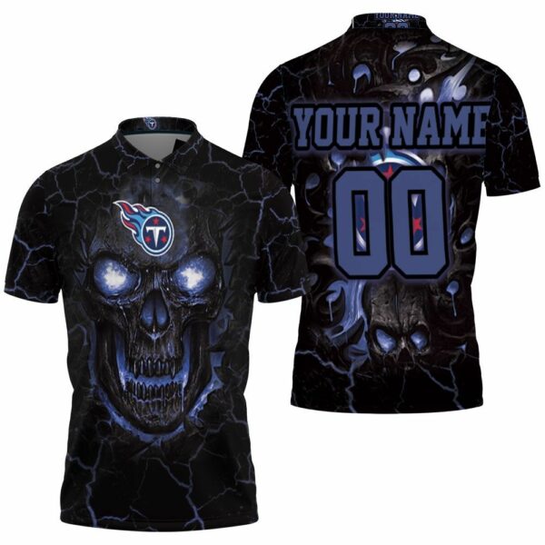 Lava Skull Tennessee Titans 3D Personalized Polo Shirt All Over Print Shirt 3D T-Shirt
