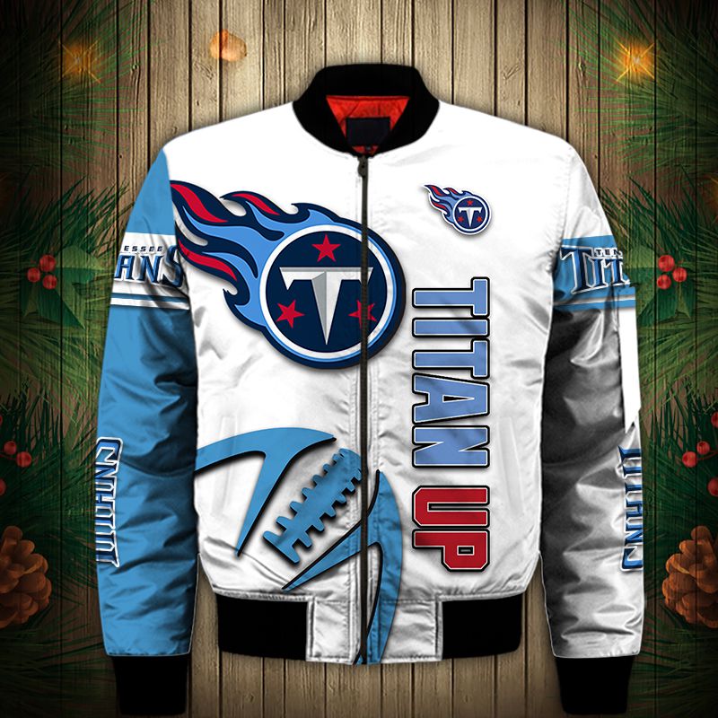 Tennessee Titans Bomber Jacket For Sale - Titansfanstore.com